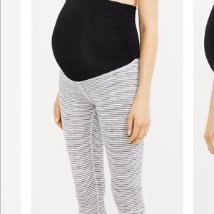 Beyond the Bump striped maternity leggings